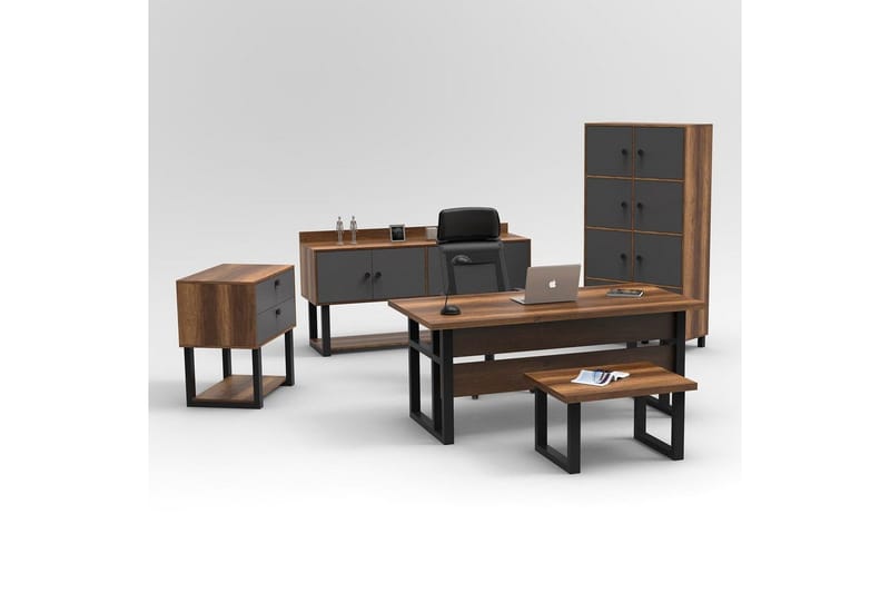 Kontormøbelsett Mono 11 Barokk / Antrasitt - Antrasitt - Møbler - Møbelsett - Møbelsett til kontor