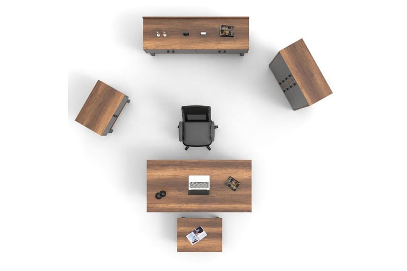 Kontormøbelsett Mono 11 Barokk / Antrasitt - Antrasitt - Møbler - Møbelsett - Møbelsett til kontor