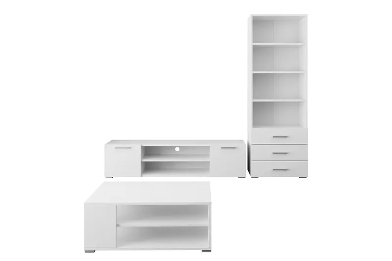 Lindesberg Møbelsett for Stue, Hvit