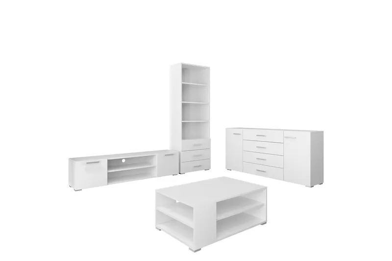 Lindesberg Møbelsett for Stue, Hvit