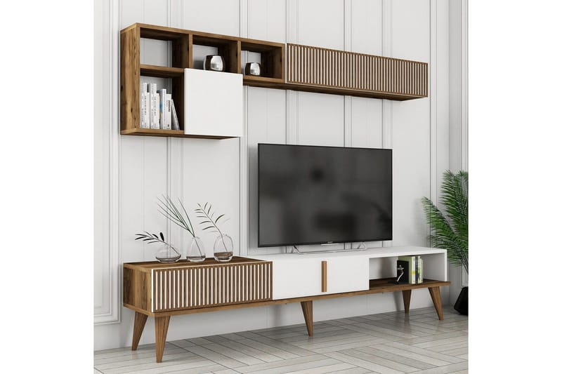 Lissione Møbelsett for Stue - Natur/Hvit - Møbler - Møbelsett - Møbelsett til stue