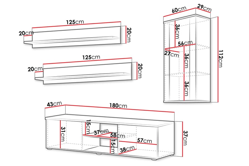 Lyrosen Møbelsett for Stue - Beige - Møbler - Møbelsett - Møbelsett til stue