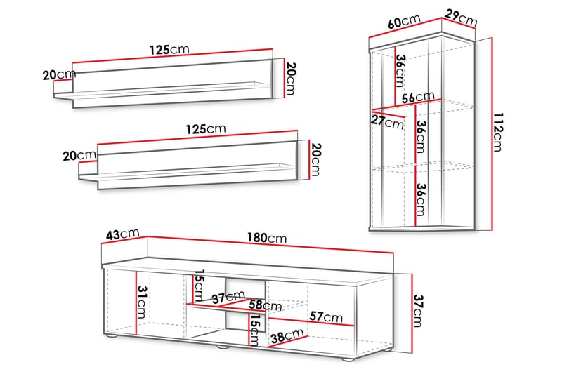 Lyrosen Møbelsett for Stue - Beige - Møbler - Møbelsett - Møbelsett til stue