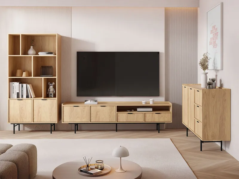 møbelsett Edison Hickory-eik - Hickory-eik - Møbler - Møbelsett - Møbelsett til stue