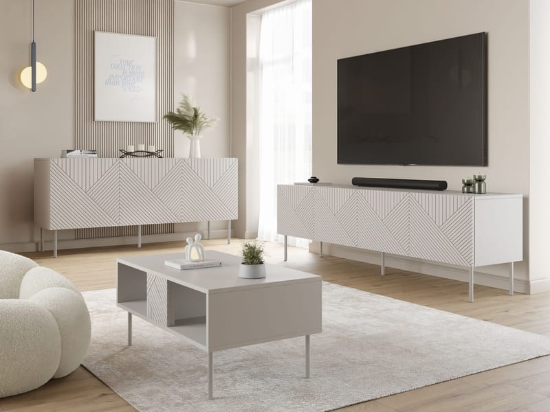 møbelsett Møbelsett ART DECO I beige - Møbler - Møbelsett - Møbelsett til stue