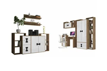 Castlebay Möbelset För Sovrum White - Møbler - Møbelsett - Møbelsett til soverom