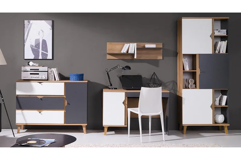 Memone Møbelsett Barn, Beige / Grå /  Hvit