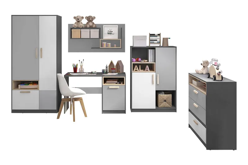 Pok Soveromsett Barn - Møbler - Møbelsett - Møbelsett til soverom