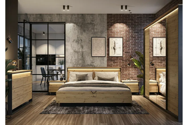 Rathmore Möbelset För Sovrum Black - Møbler - Møbelsett - Møbelsett til soverom