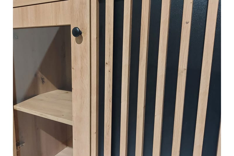 Aldbrough Møbelsett til Spiseplass Hvit LED - Tre/Svart - Hus & oppussing - Kjøkken & bad - Kjøkken & vaskerom - Kjøkkenmøbler