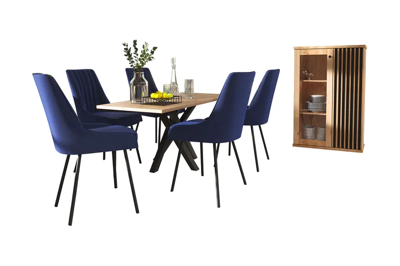 Aldbrough Møbelsett til Spiseplass - Tre/Svart - Hus & oppussing - Kjøkken & bad - Kjøkken & vaskerom - Kjøkkenmøbler