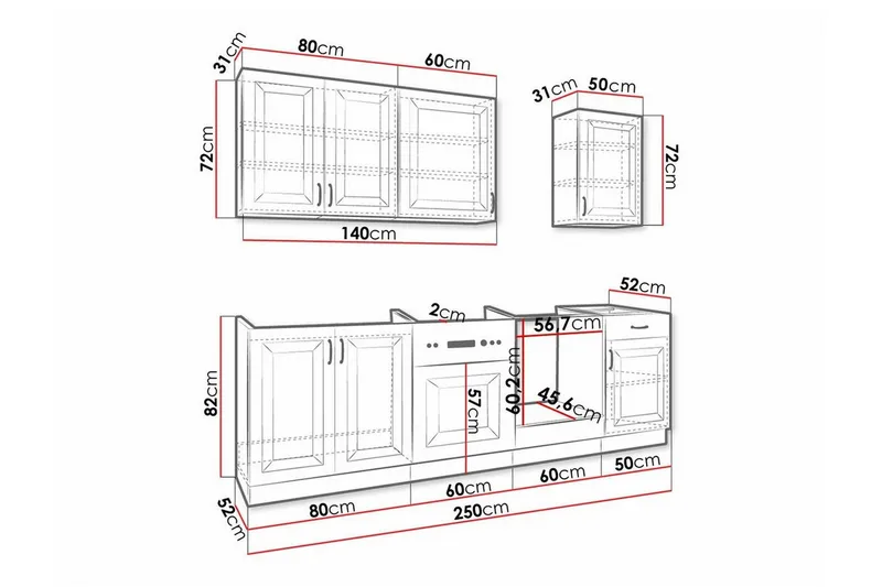 Templemore Møbelsett for Kjøkken & Spiseplass - Møbler - Møbelsett - Møbelsett til kjøkken & spiseplass