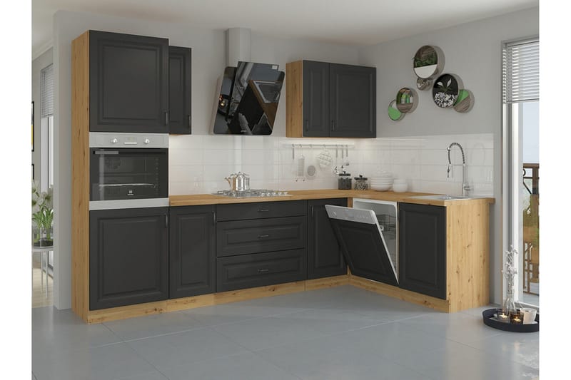 Templemore Möbelset För Kök & Matplats Brown/Wood - Møbler - Møbelsett - Møbelsett til kjøkken & spiseplass