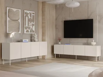 Marros Møbelsett Skjenk 200 cm - Beige - Møbler - Møbelsett - Møbelsett til stue