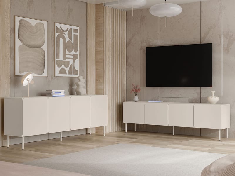 Marros Møbelsett Skjenk 200 cm - Beige - Møbler - Møbelsett - Møbelsett til stue