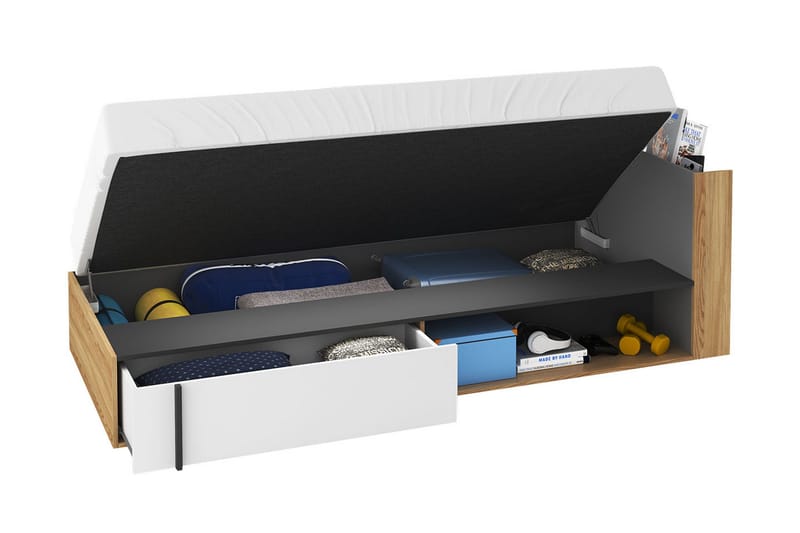 Metropolitan Møbelsett For Soverom - Brun/Hvit/Lysegrå/Sort - Møbler - Møbelsett - Møbelsett til soverom