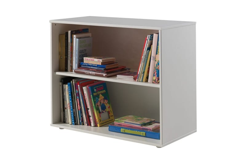 Middelseng med skrivebord, bokhylle, skap med 2 dører og hylle Pino - Møbler - Barnemøbler - Barnemøbelsett