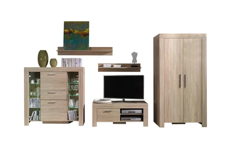 Aberfelt Møbelsett For Stue - Brun - Møbler - Møbelsett - Møbelsett til stue