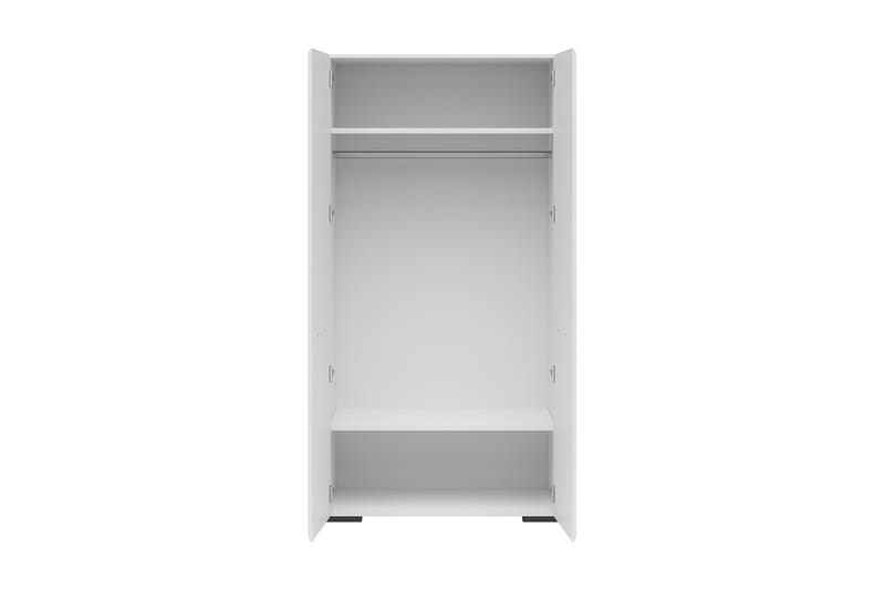 Assena Stuesett 100x55 cm - Hvit Høyglans/Svart - Møbler - Møbelsett - Møbelsett til stue