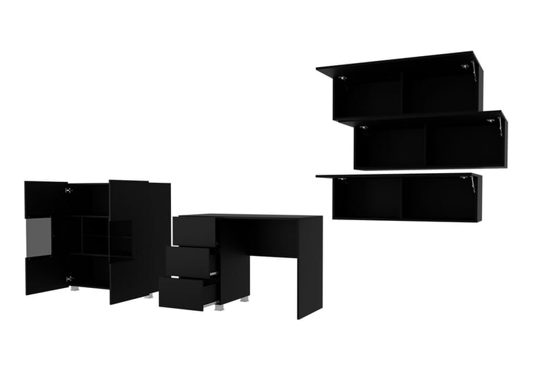 Calabrini Møbelsett Stue - Grå / Hvit - Møbler - Møbelsett - Møbelsett til stue