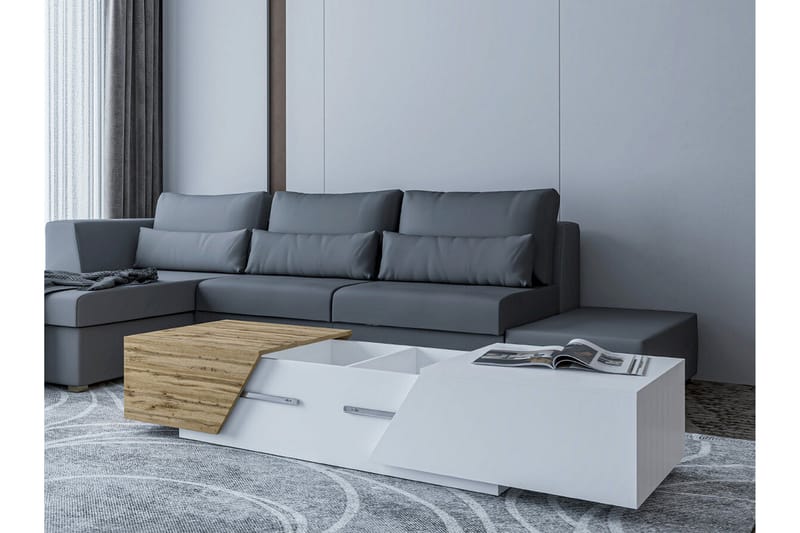 Carbost Möbelset För Vardagsrum White - Møbler - Møbelsett - Møbelsett til stue