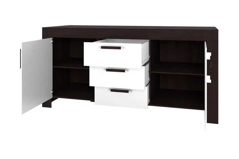 Cezar Mediamøbler - Beige / Brun - Møbler - Møbelsett - Møbelsett til stue