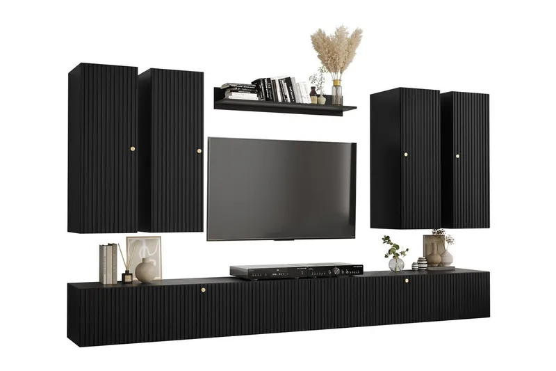 Dunvegan Möbelset För Vardagsrum Black, undefined