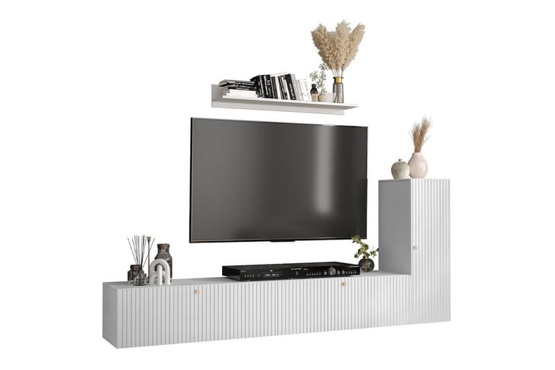 Dunvegan Möbelset För Vardagsrum White - Møbler - Møbelsett - Møbelsett til stue