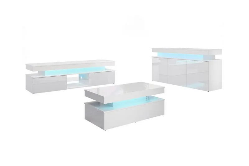 Glenndale Møbelsett For Stue, Hvid