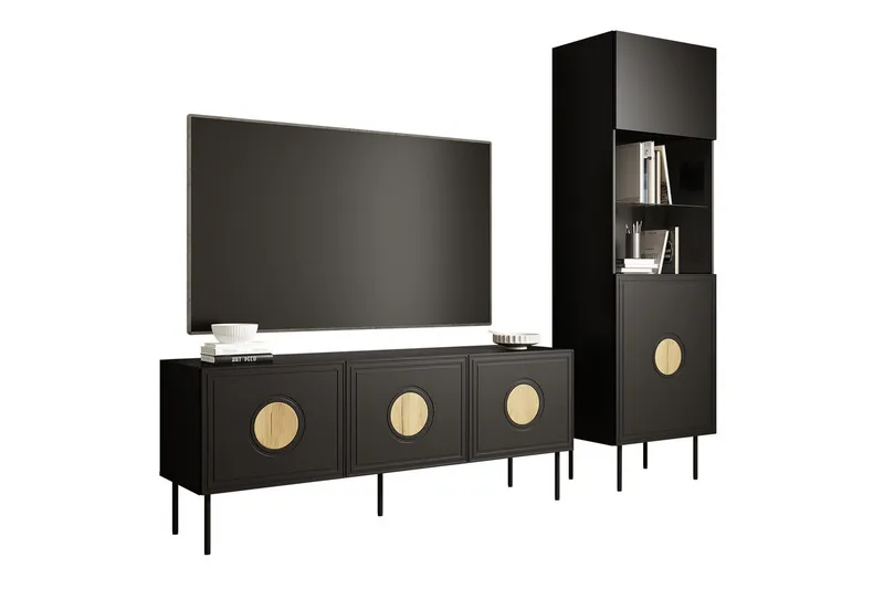 Juniskär Møbelsett for stue, Svart