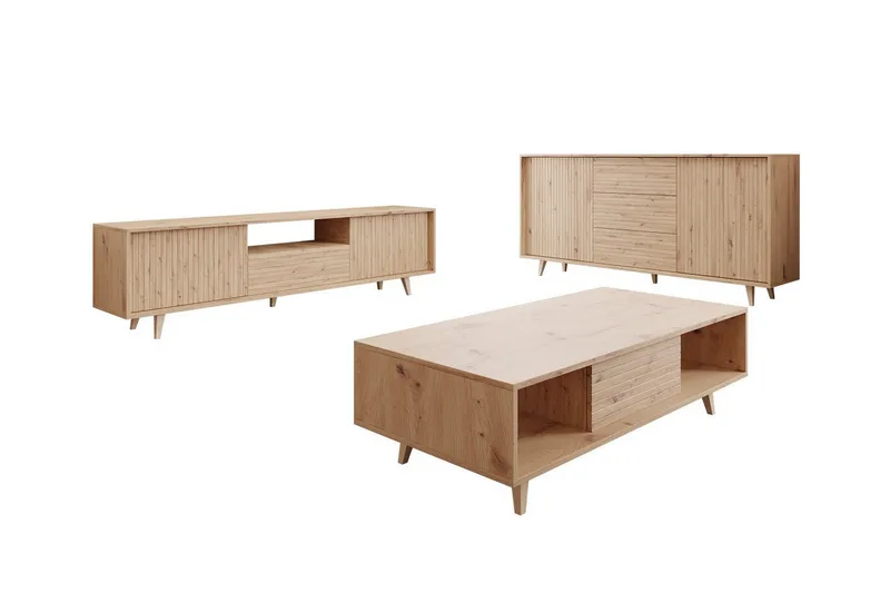 Kintore Møbelsett for stue, Brun