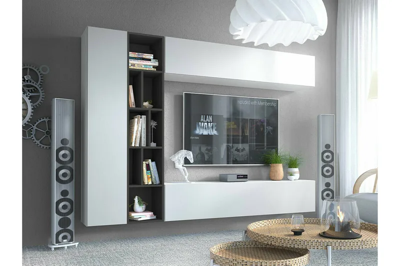 Kintore Møbelsett for stue - Hvid - Møbler - Møbelsett - Møbelsett til stue