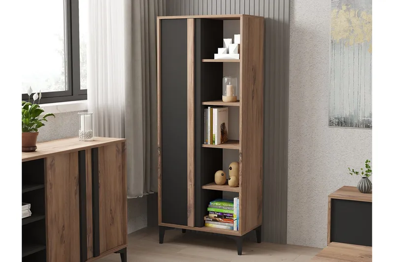 Lacin Møbelsett til stuen - Antrasitt - Møbler - Møbelsett - Møbelsett til stue