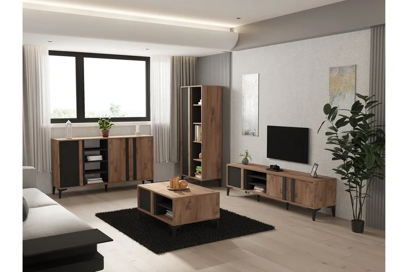 Lacin Møbelsett til stuen, Antrasitt