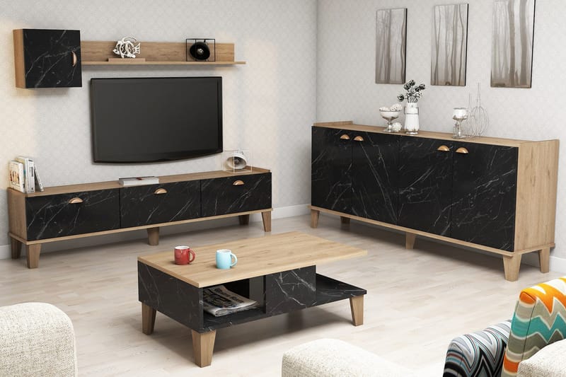 Living Room Furniture Set Eik|Marmor - Møbelsett til stue
