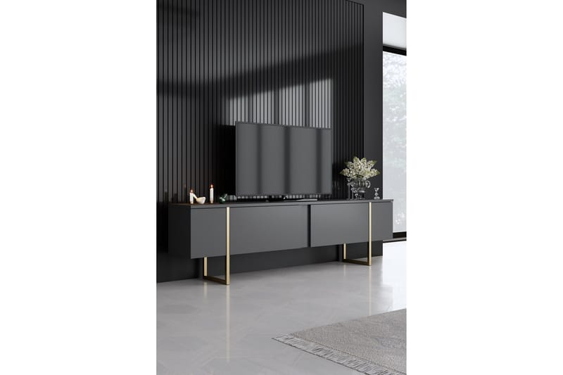 Luxe Møbelsett til stuen - Antrasitt - Møbler - Møbelsett - Møbelsett til stue