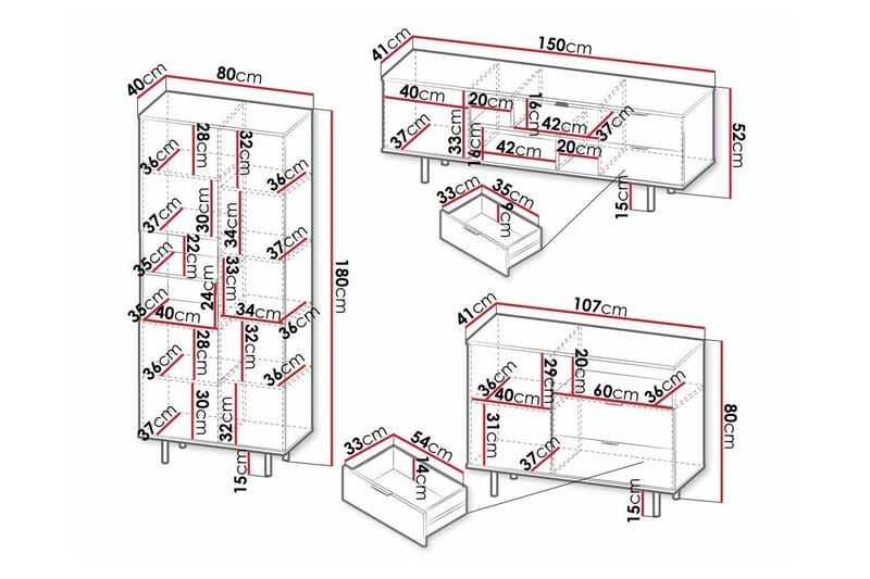 Staffin Møbelsett for Stue - Cashmere - Møbler - Møbelsett - Møbelsett til stue