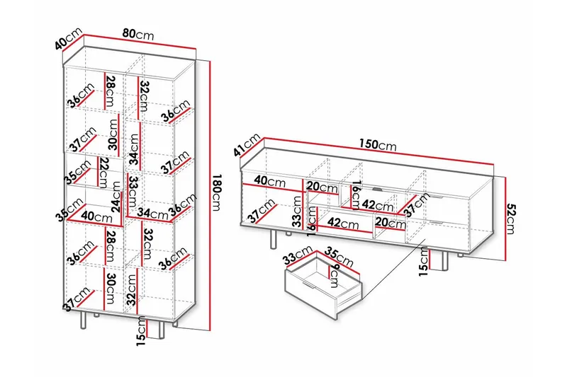 Staffin Møbelsett for Stue - Cashmere - Møbler - Møbelsett - Møbelsett til stue