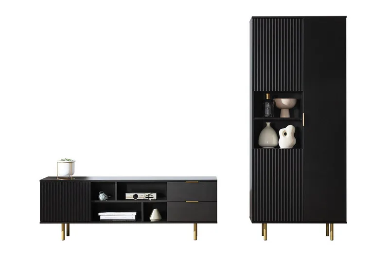 Staffin Møbelsett for Stue - Svart - Møbler - Møbelsett - Møbelsett til stue