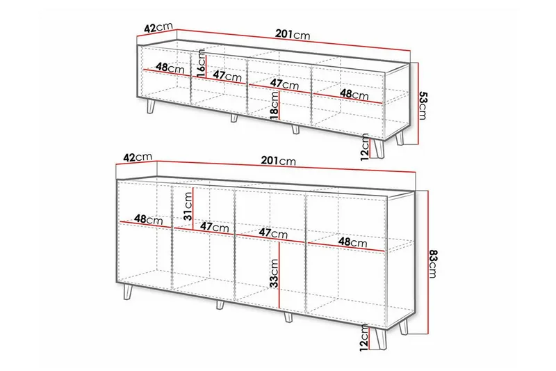 Strontian Möbelset För Vardagsrum Scandinavian Choice Black - Møbler - Møbelsett - Møbelsett til stue