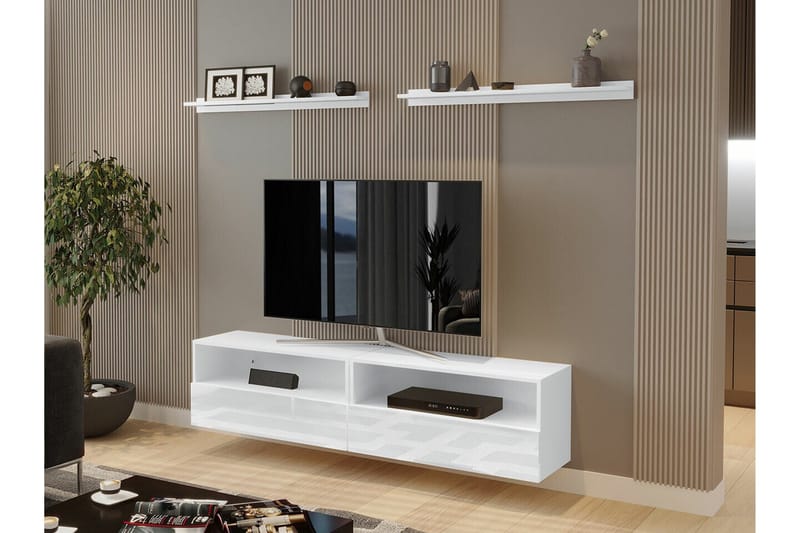 Summerville Möbelset För Vardagsrum White - Møbler - Møbelsett - Møbelsett til stue