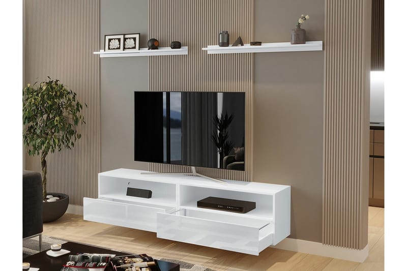 Summerville Möbelset För Vardagsrum White - Møbler - Møbelsett - Møbelsett til stue