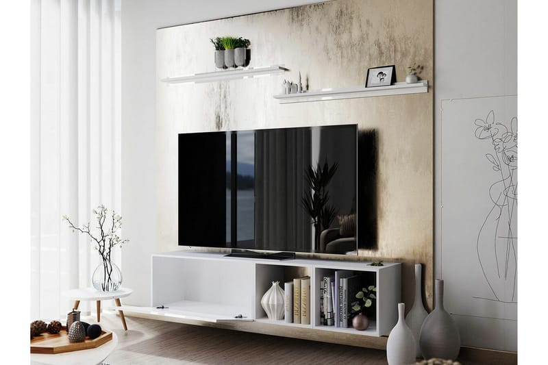 Summerville Möbelset För Vardagsrum White - Møbler - Møbelsett - Møbelsett til stue