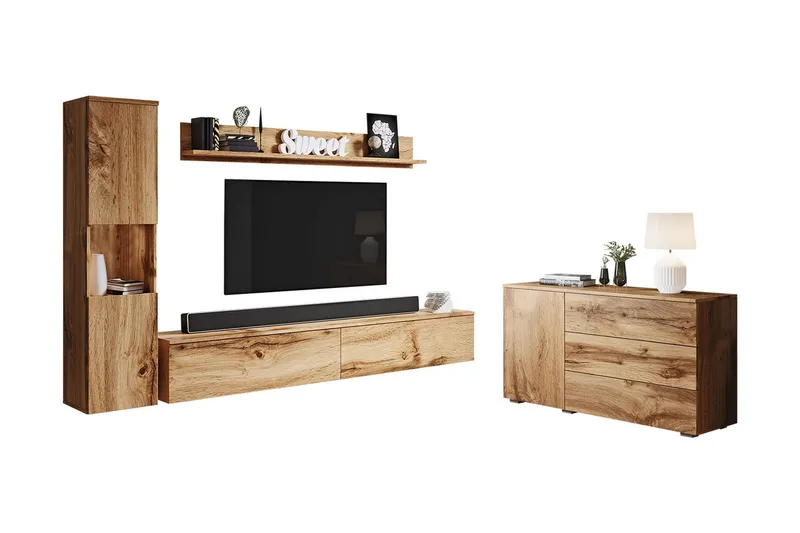 Valga Møbelsett Til Stuen Natur - Natur - Møbler - Møbelsett - Møbelsett til stue