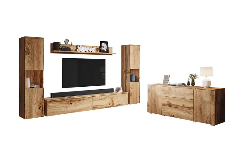 Valga Møbelsett Til Stuen Natur - Natur - Møbler - Møbelsett - Møbelsett til stue