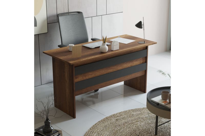 Benich Møbelsett Kontor - Teak/Antrasitt - Møbler - Møbelsett - Møbelsett til kontor