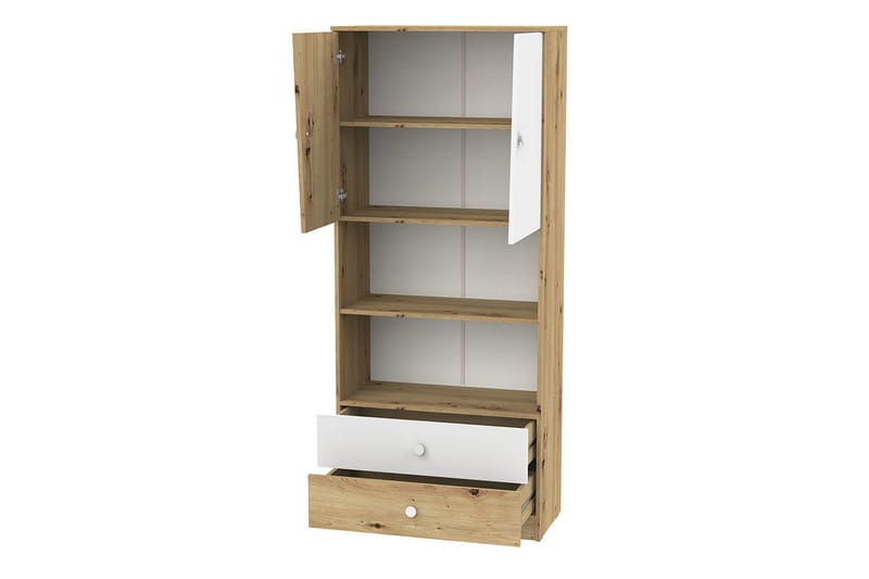 Møbelsett til Kontor NERO - Natur/Hvit/Grå - Møbler - Møbelsett - Møbelsett til kontor