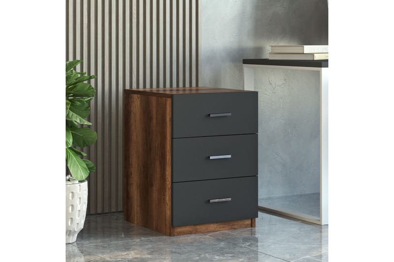 Oitver Møbelsett Kontor - Teak/Antrasitt - Møbler - Møbelsett - Møbelsett til kontor