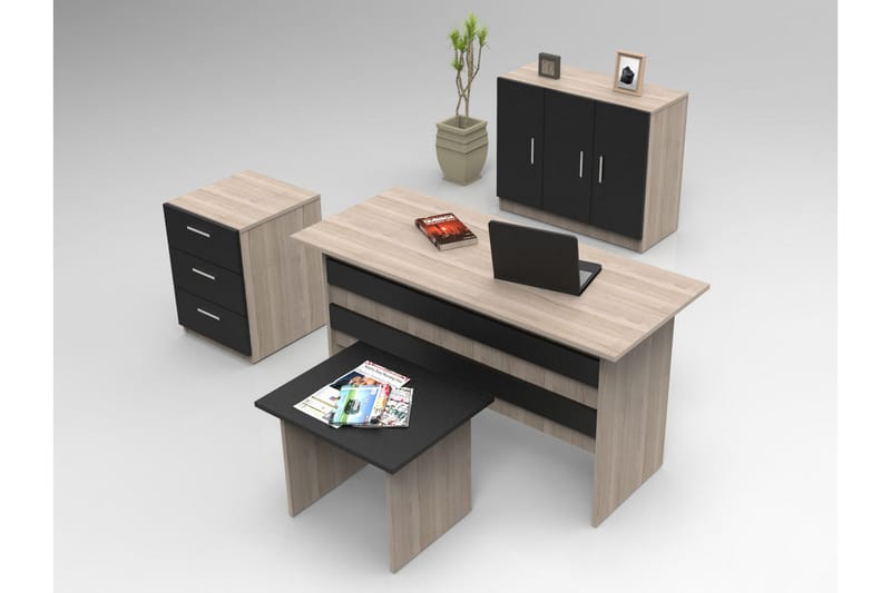 Romala Møbelsett Kontor - Natur/Svart - Møbler - Møbelsett - Møbelsett til kontor