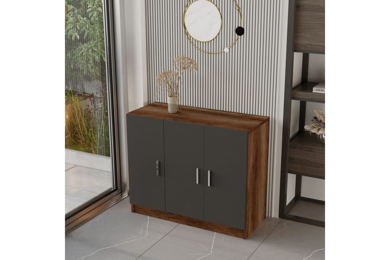 Romala Møbelsett Kontor - Teak/Antrasitt - Møbler - Møbelsett - Møbelsett til kontor